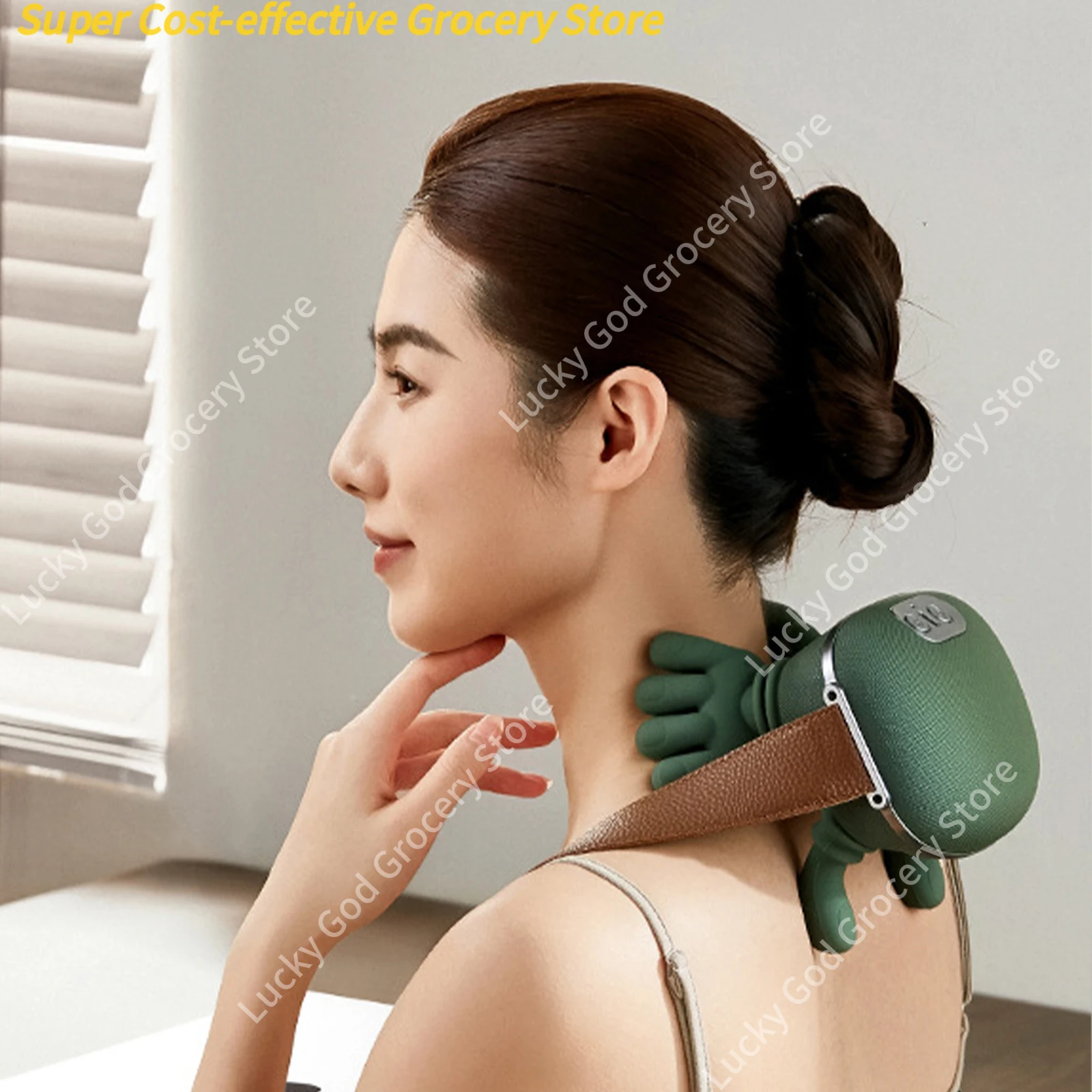 جديد الرقبة الكتف مدلك 3-Level آلة تدليك عنق الرحم الأنسجة العميقة الظهر بيونيك اللاسلكية التعب الإغاثة الاسترخاء العضلات