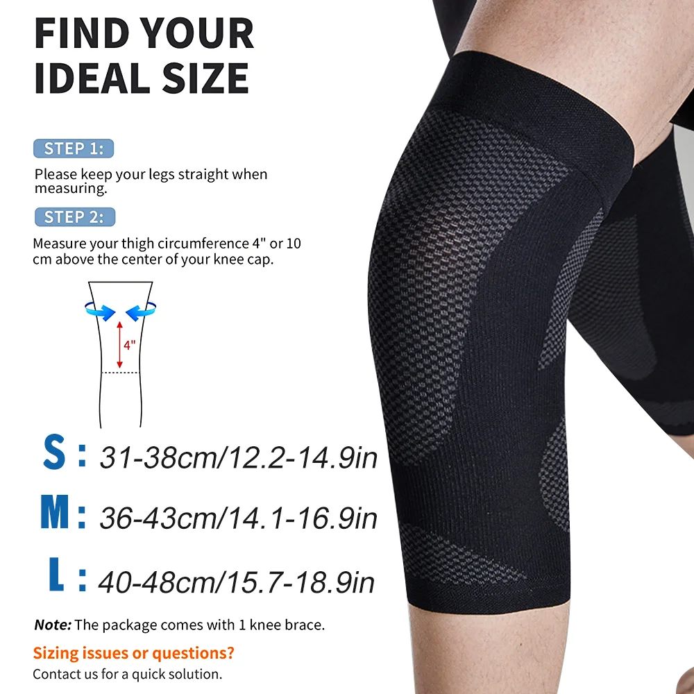 1Pair Knee Pad Compression Sleeve Support Brace Arthritis Sport Fitness Run Protect Summer Male Female Gym Meniscus Injury Pain