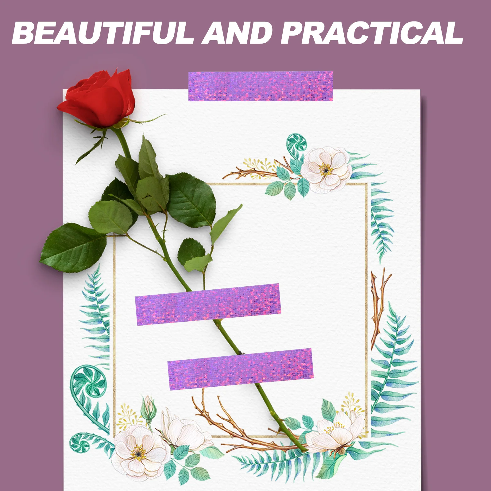 

3 Rolls Laser Cloth Duct Tape Thickened Strong Adhesive Heavy Duty Multi-Function Colored Tape for Repair Packaging