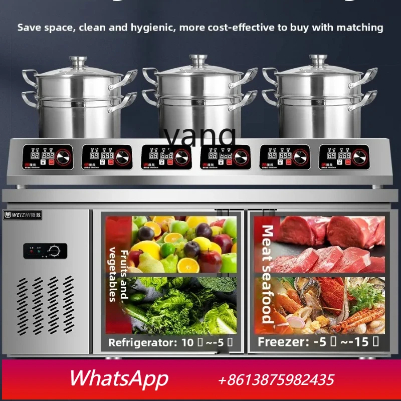 

Коммерческая индукционная плита ClX с несколькими конфорками, 3500 Вт, высокомощная, на четыре или шесть конфорок, оборудование для кухни Malatang