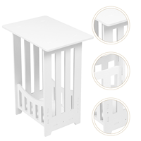 White Mini Dressing Table Bedroom Furniture Home Decor Small Space Modern Simple Compact Nightstand Sofa Side Table Home
