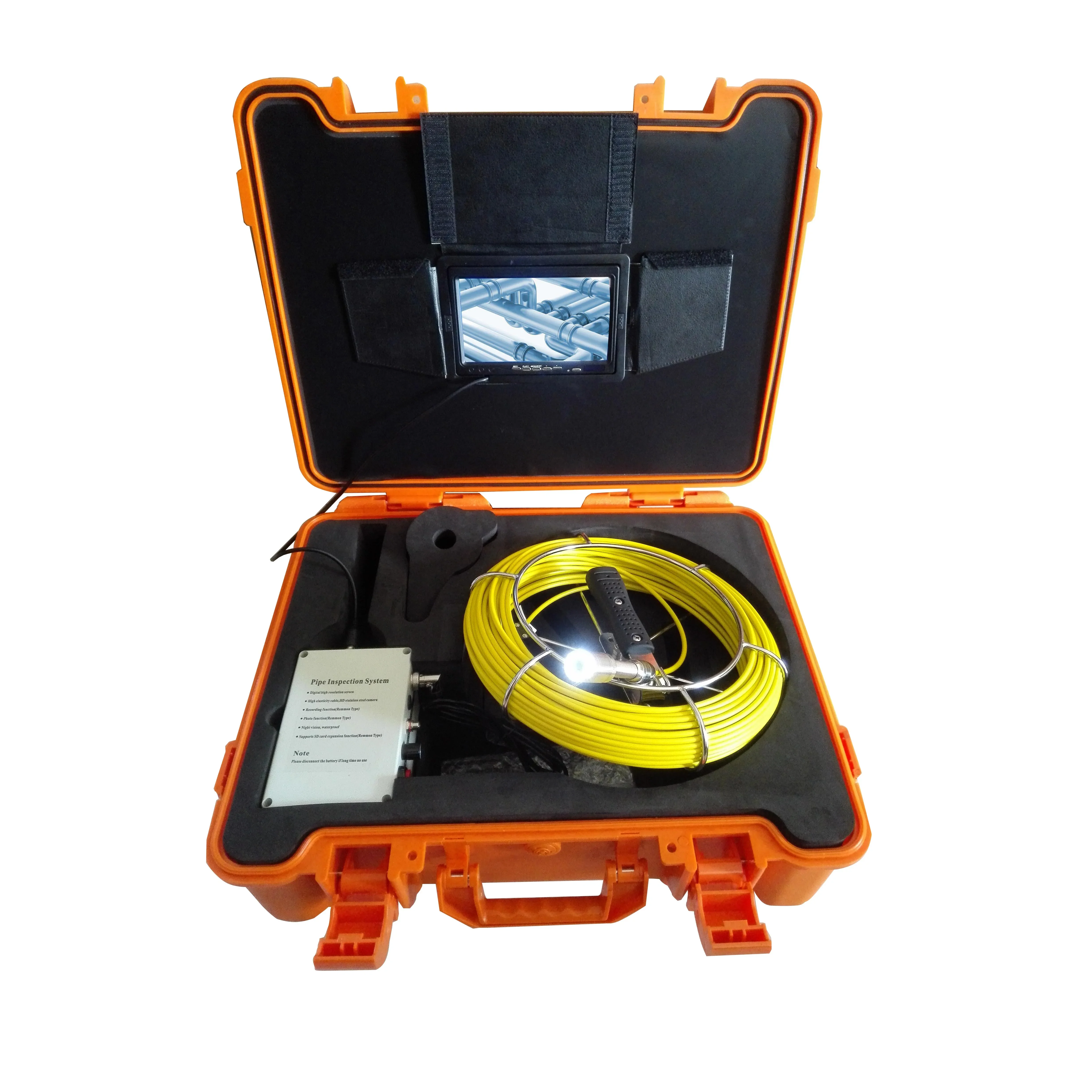 Easy and Simple to Handle TP9300 7 Inch Monitor 20M Fiberglass Cable Waterproof Sewer Pipe Inspection Camera System