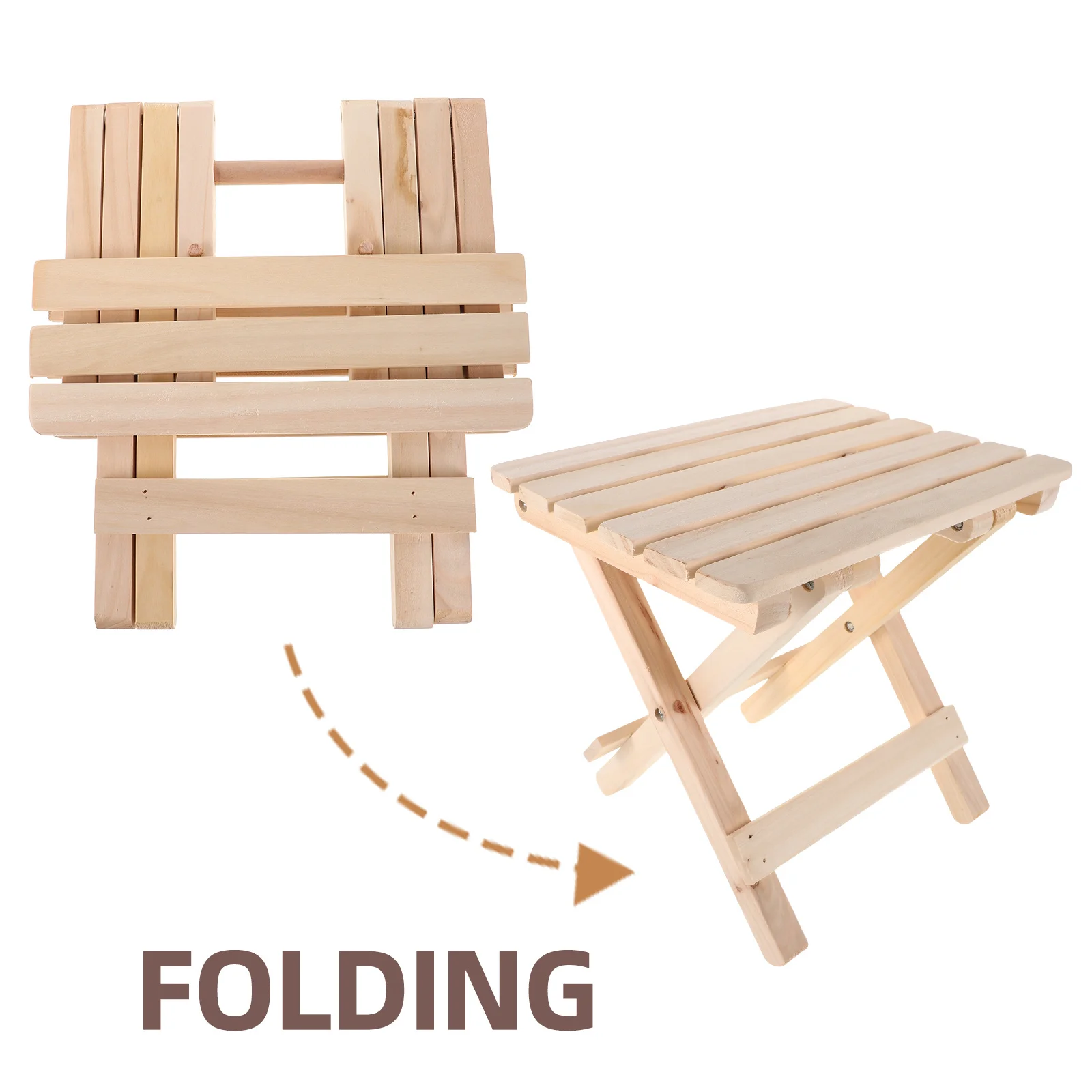 折りたたみ式無垢材スツール 軽量ポータブルステップベンチ キャンプ、ハイキング、釣り、旅行、アウトドアアクティビティ、バスルーム、キッチン用