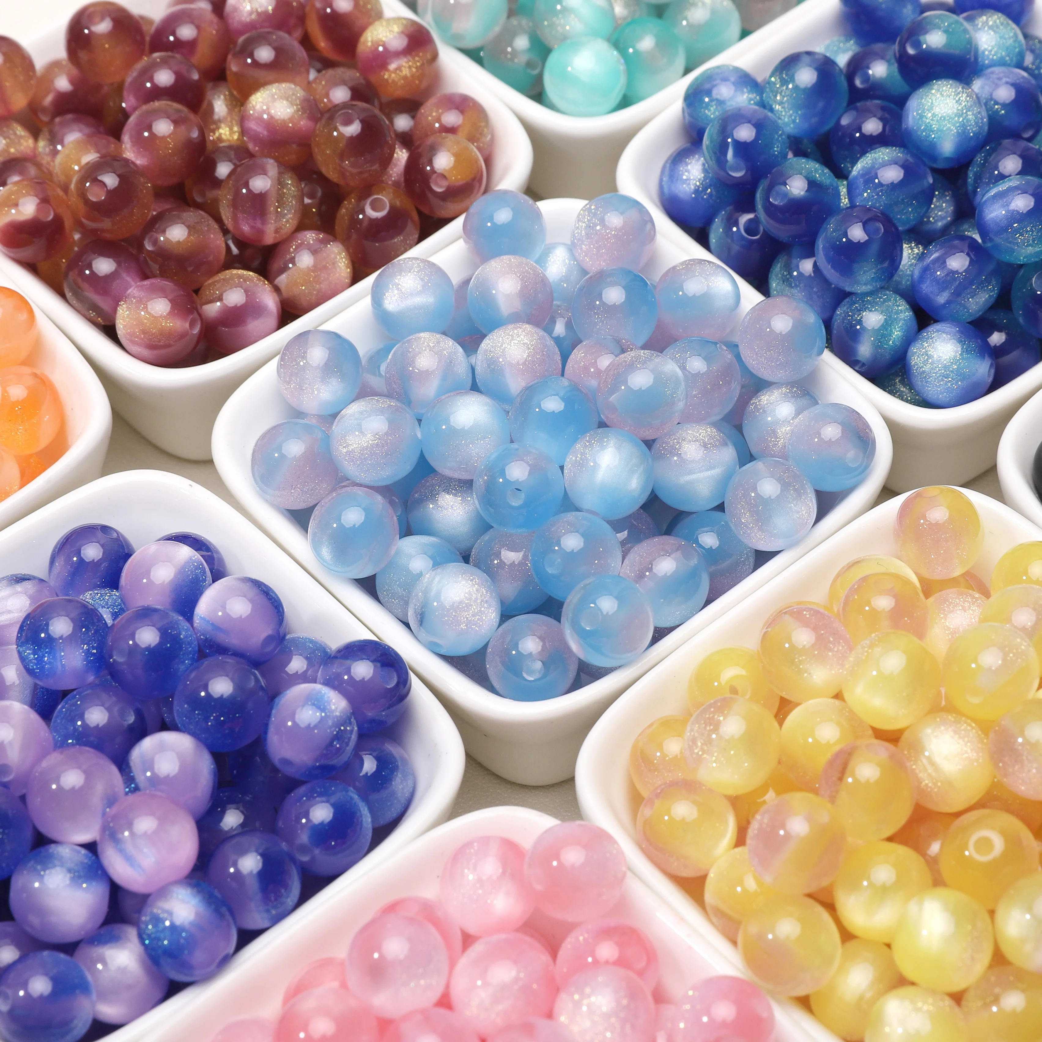 10–25 Stück 8 mm große Glitzer – Resin Art Necklace Bewertung und Preis