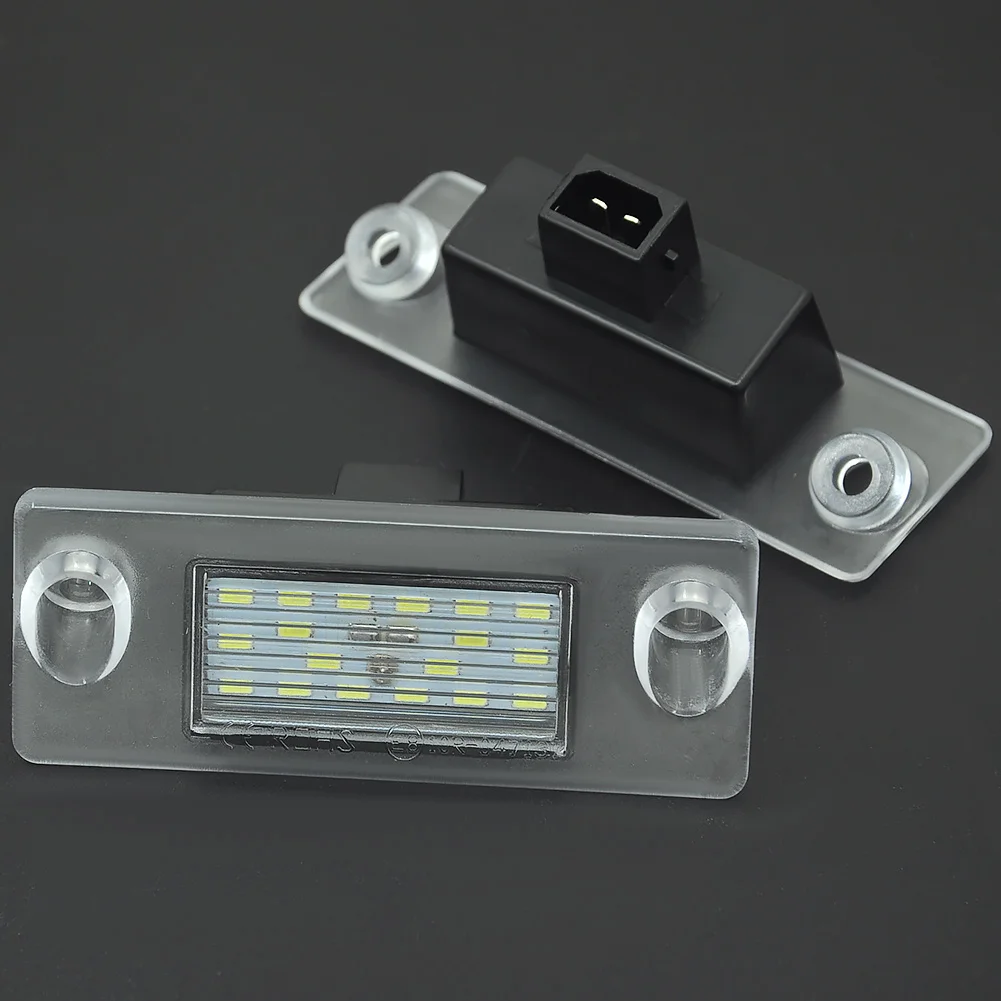2Pcs For Audi A3 S3 8L A4 B5 Limousine Facelift Avant LED Number License Plate Light Lamps White Canbus Suber Bright Car-Styling