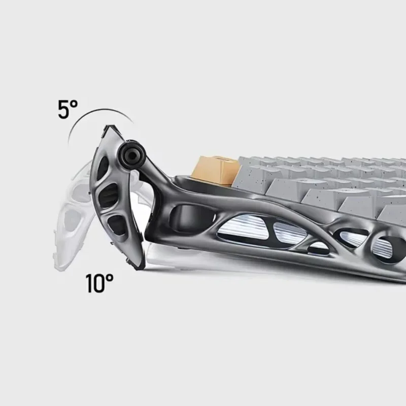 GravaStar K1 Pro 75% Teclado mecânico sem fio para jogos com interruptores lineares com retroiluminação RGB e moldura