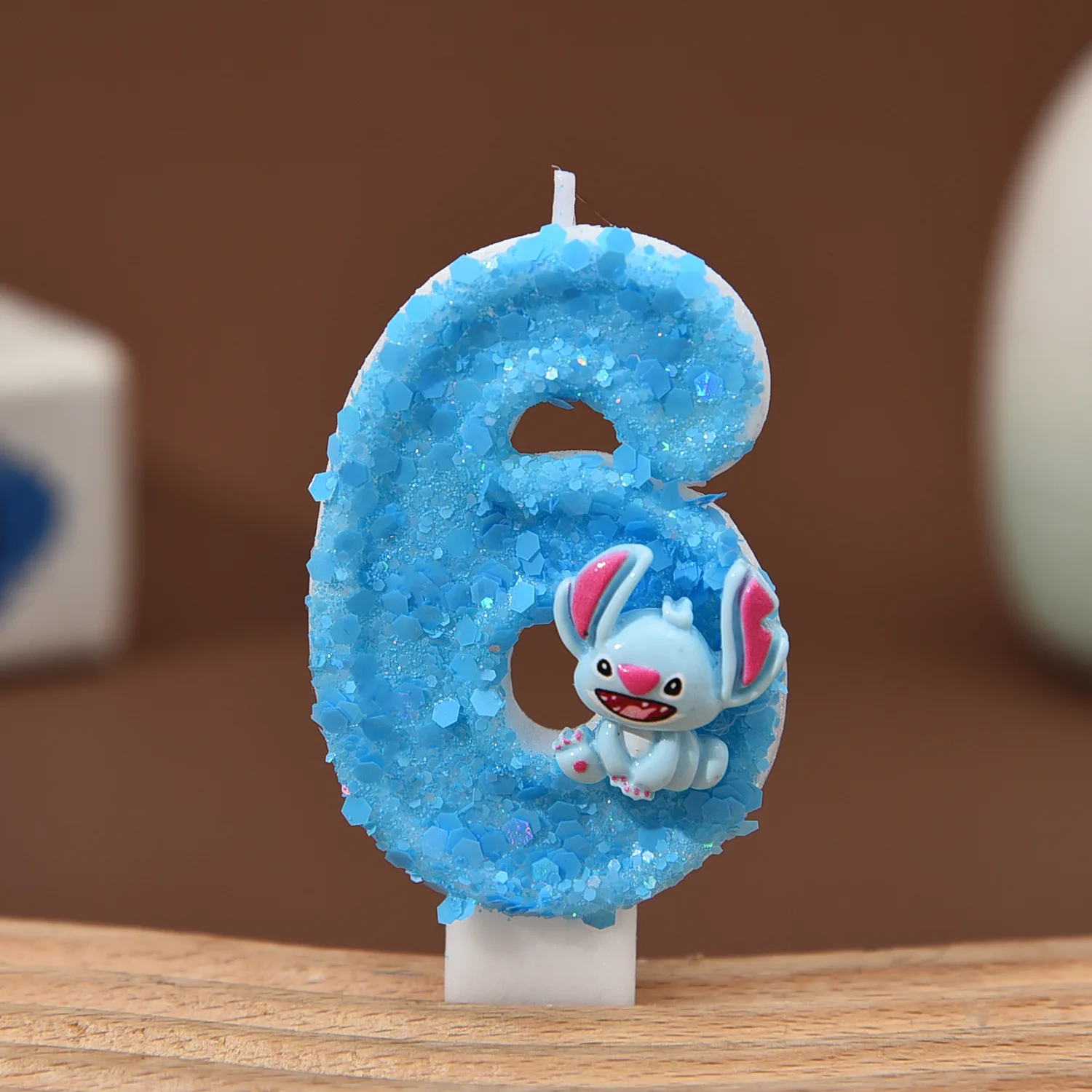 

DIY Stitch Party Candles Supplies Number 0 to 9 Paw Print Birthday Christmas Party Paw Cake Topper Decorations Kids Party Gifts