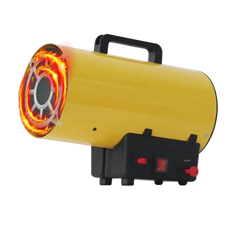 10KW Industrial Forced Air Heaters Portable Outdoor Greenhouse LPG Heater for Chicken Poultry Farm