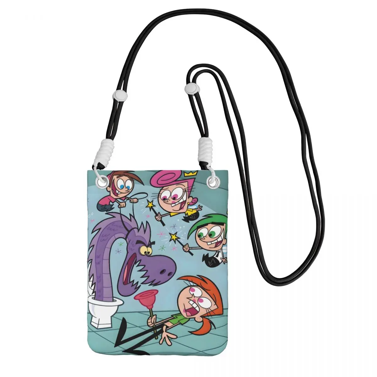 

Пользовательские The Fairly Oddparents Carry A Сумка для мобильного телефона по диагонали Мужчины Женщины Анимация Сумка для мобильного телефона Дорожный чехол для денег