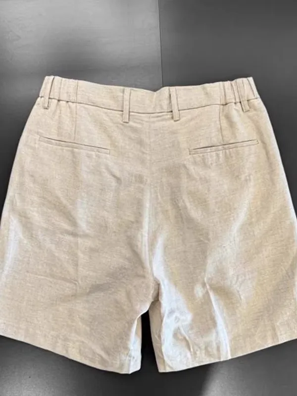 

Men's Cotton Linen ort Pants Summer Trendy Brand Thin Breathable Commuting Five-Point Casual f-length orts