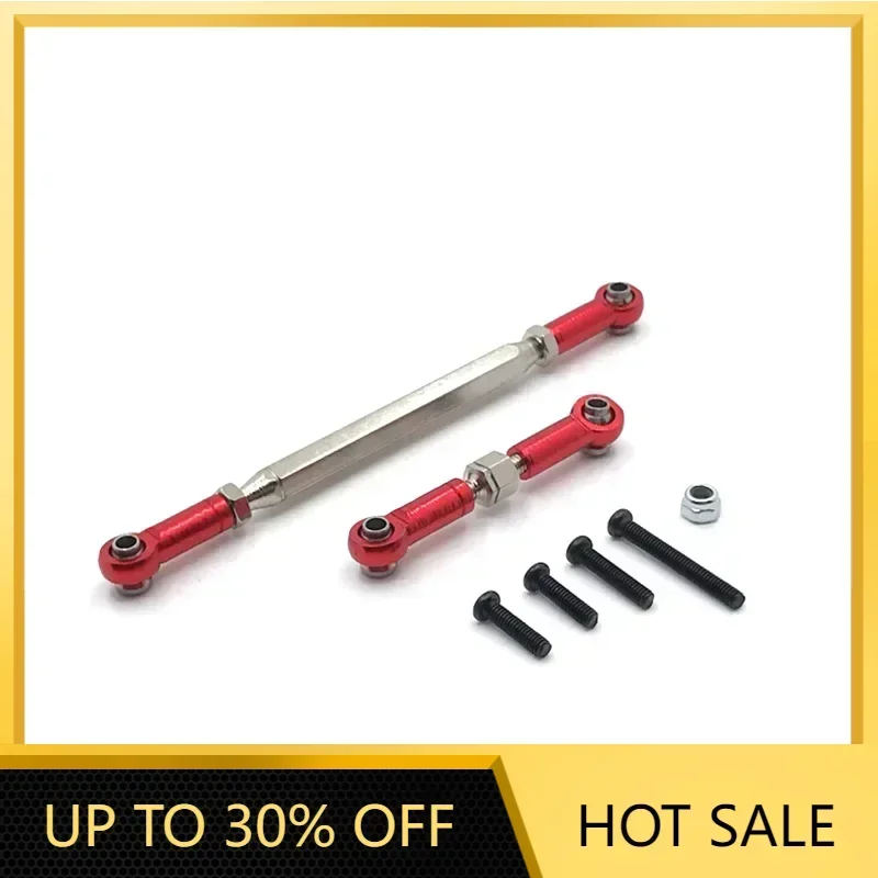 Metal Adjustable Steering Linkage Servo Link Pull Rod for MN D90 D99 MN-90 FJ-45 1/12 Upgrade Parts Rc Model Crawler Car