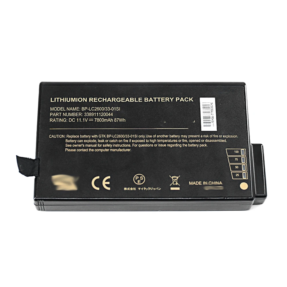 

Original BP-LC2600/33-01SI for Monitor battery 11.1V 7800mAh Li-Ion Battery 338911120044