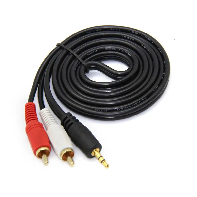 Biurlink Car Stereo Audio 2RCA Cable Adapter For BMW E60 E63 E64 E65 E66 E81 E82 E87 E88 E70 E90 E91 E92