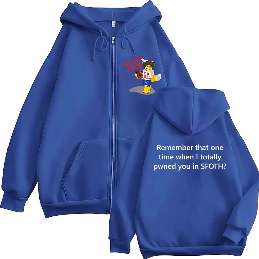 مضحك اللوم جون Shedletsky Forsaken ميمي قلنسوة بسحاب الرجال النساء الصوف موضة كم طويل المتضخم سستة البلوز القمم #5