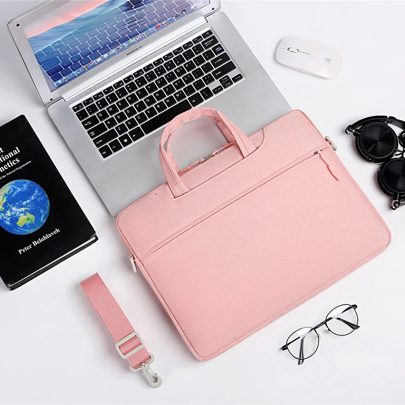 

Unisex Laptop Bag Sleeve Case 14 15 Inch Shoulder Notebook Bag for Macbook Air Pro M1 Lenovo Dell Huawei Handbag Men Briefcase