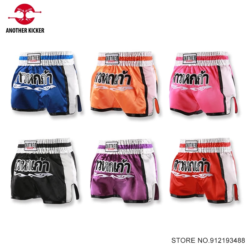 

Muay Thai Pants Men Women Thai Boxing Shorts Child Gym Grappling Cage Fighting Kickboxing Trunks Martial Arts Training Clothes