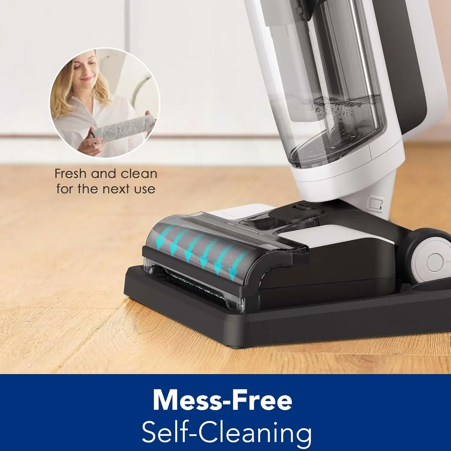 iFLOOR 3 Breeze Complete Wet Dry Vacuum Cordless Floor Cleaner and Mop One-Step Cleaning for Hard Floors