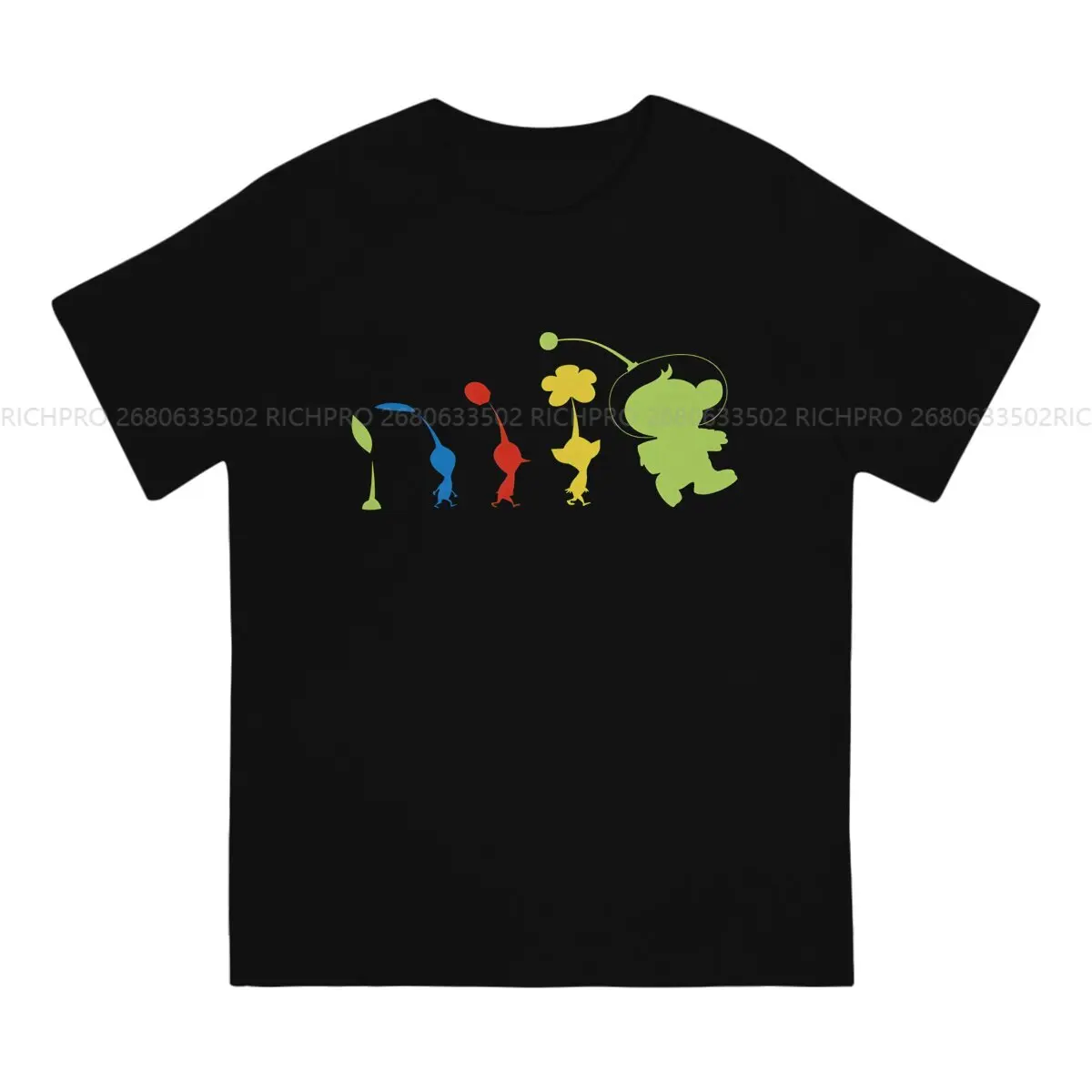 Pikmins Game Man TShirt Follow The Leader Individuality Polyester T Shirt Harajuku Streetwear New Trend