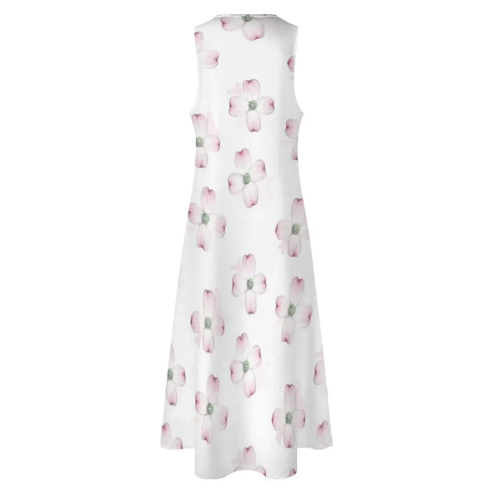 Dogwood patrón Floral en acuarela vestido largo ropa para mujer vestido de verano para mujer 2025 vestidos de novia vestido