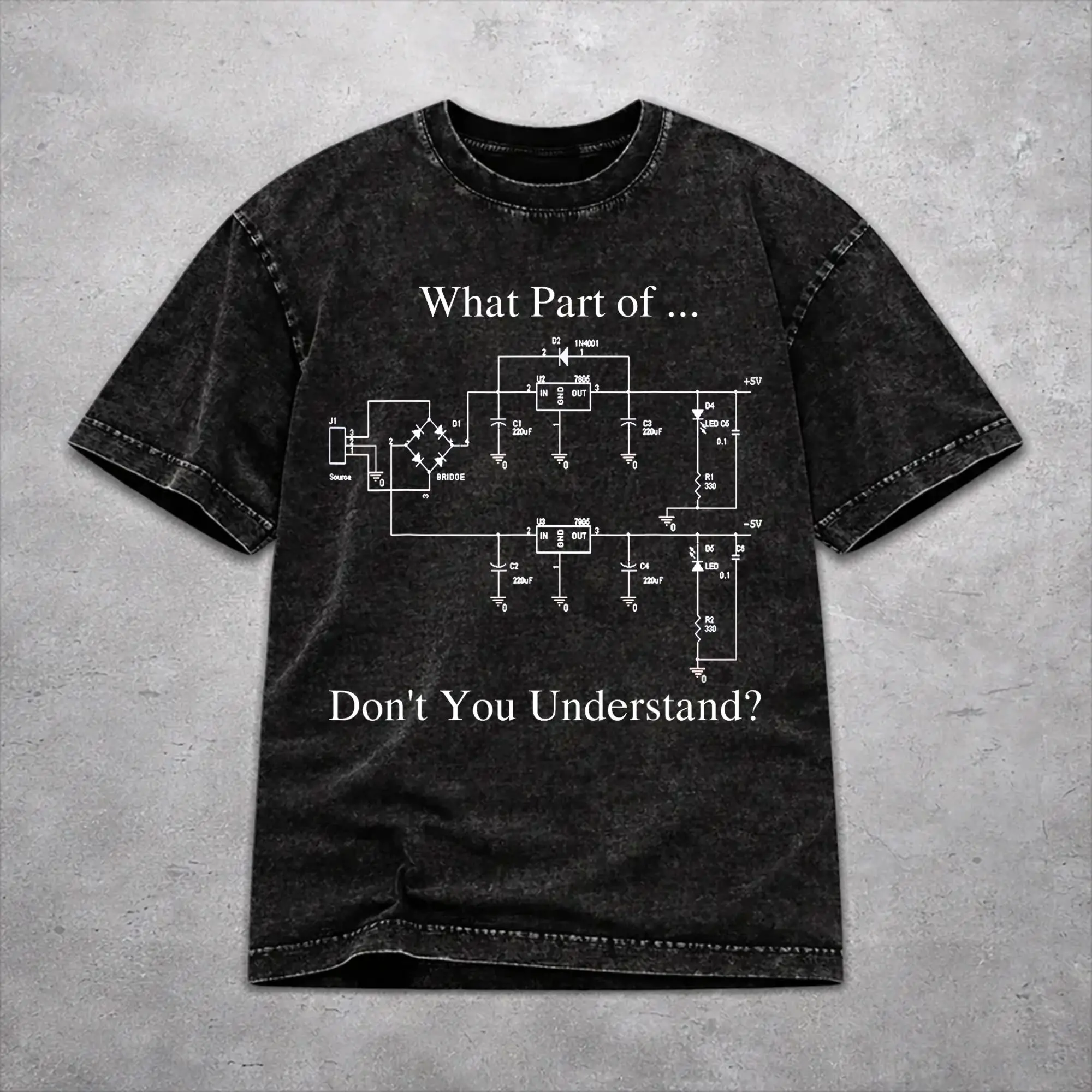 2026 Electrical Engineer, Funny Technology Sarcasm Washed T Shirts Apparel Oversize T-Shirts  for Men Women Tees