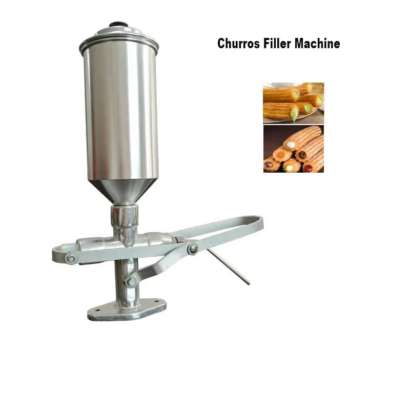 1.8L Commercial Ice Cream Churros Machine Spanish Churros Stuffing Machine Easy Operation Manual Donut Churros Filling Machine