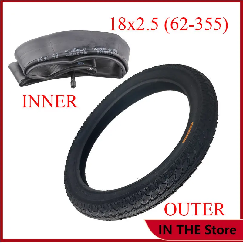 High Quality  18x2.5 62-355Tire, for  Electric Bikes E-bikes Kid  Unicycle Small BMX&Scooter Part