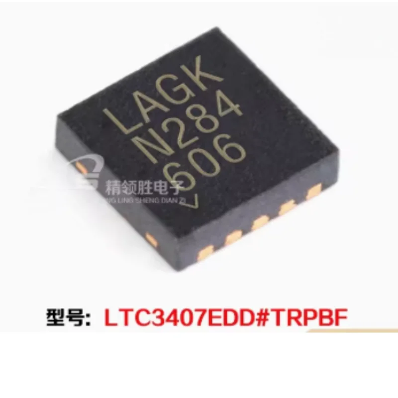 4PCS 100% Original LTC3407EDD  Dual Channel Synchronous Buck DC/DC Converter 800mA DFN-10-EP
