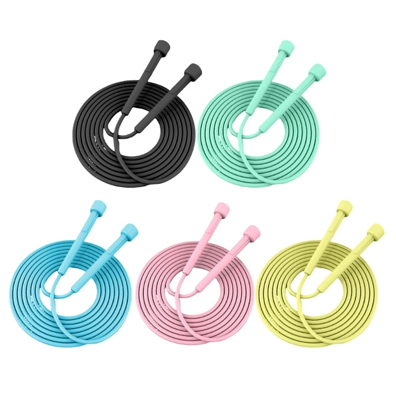 Y1UB Adjustable Skipping Rope Light weights Plastic Handle Jump Rope Exercise Jump Skip Rope Fitness Equipments