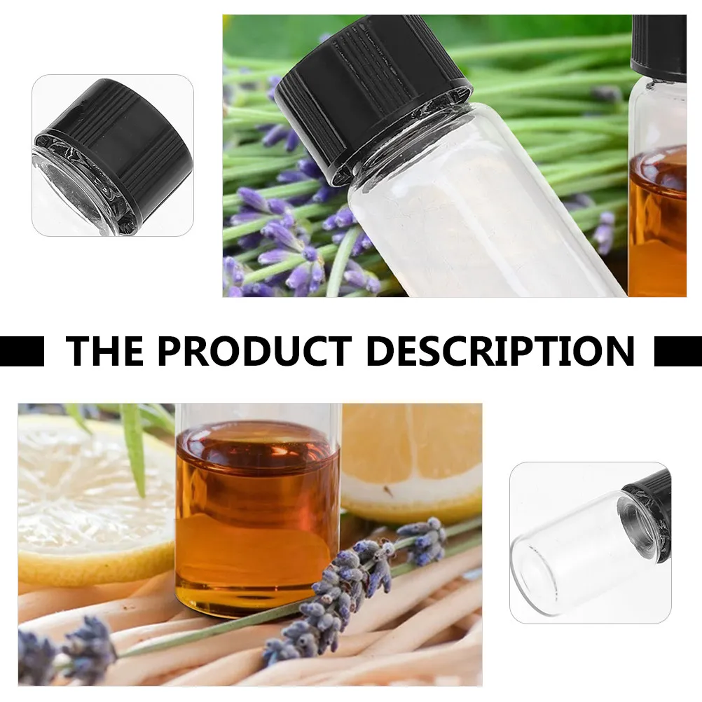 

20Pcs 3Ml Glass Sampling Bottles Laboratory Reagent Containers Fine Craftsmanship High Quality Safe for Chemical Liquid Storage