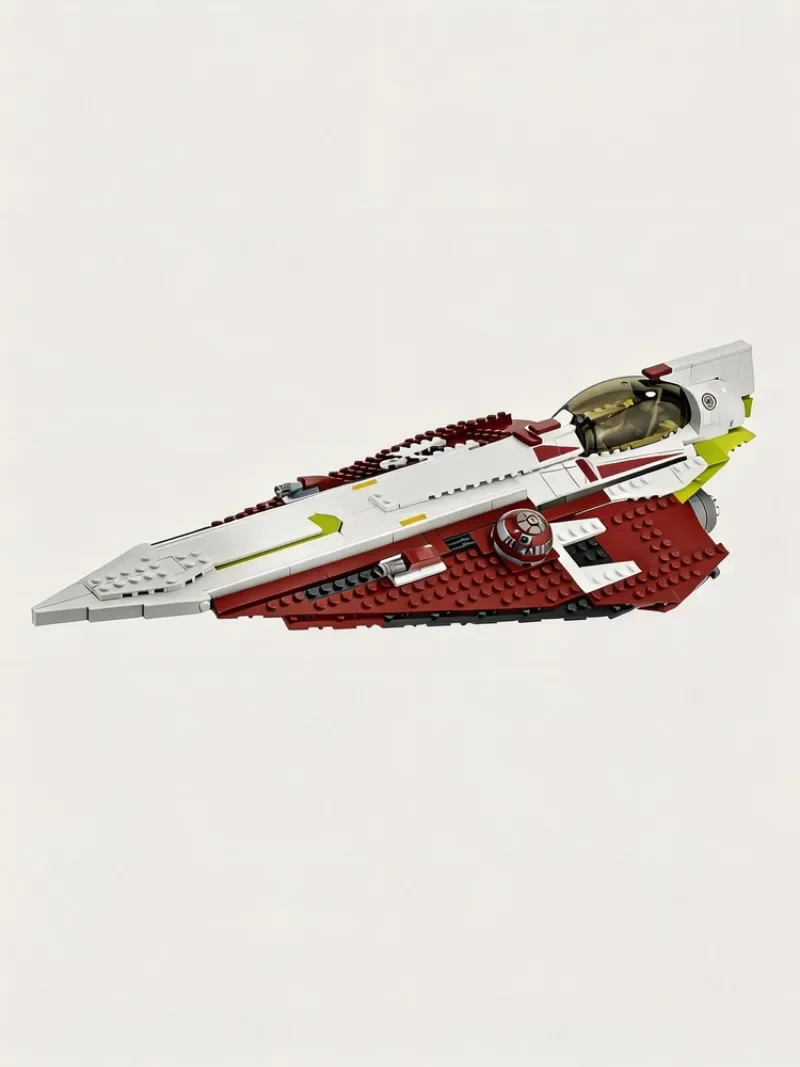 NEW 676PCS Star Battle Movie MOC Obi Wan Space Fighter Model DIY Creative Display Assembly Building Blocks Birthday Gift 10215 view 6
