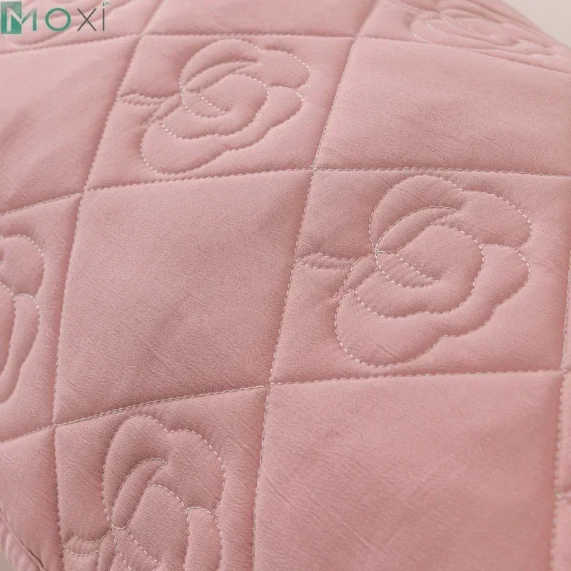 Class A Soybean Cotton Fiber Quilted Long Pillowcase,Skin-friendly Soft Washed Cotton Linen Fabric,Pillow Case for Couple Lover