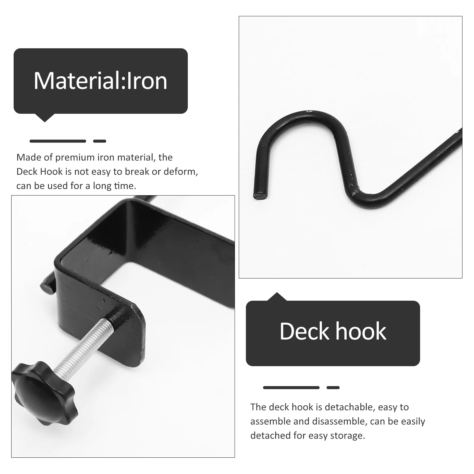 خطاف الراعي للحديقة، حديد عالي التحمل لمزارعي الفوانيس، سياج مغذيات الطيور، لا حاجة إلى أدوات في الهواء الطلق #3