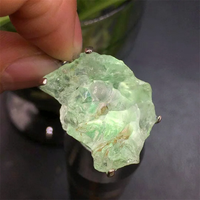 

S925 Natural Water Opal Specimen Pendant Jewelry Necklace Healing Fashion Crystal Beads Reiki Gemstone Gift 1PCS