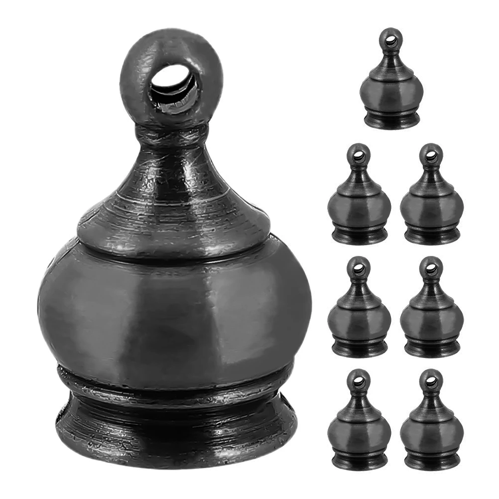 

Decorative Lamp Shade Finials Zinc Alloy Brass Screw Knob Caps Sturdy Crown Shape Home Artistic Enhancement Living Room