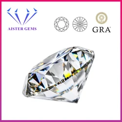 4 / 5 / 6 / 8 / 10 Pcs / Lot Wholesale Moissanite Loose Stones D Color Lab Diamond Positive Pass Tester with GRA Certificate