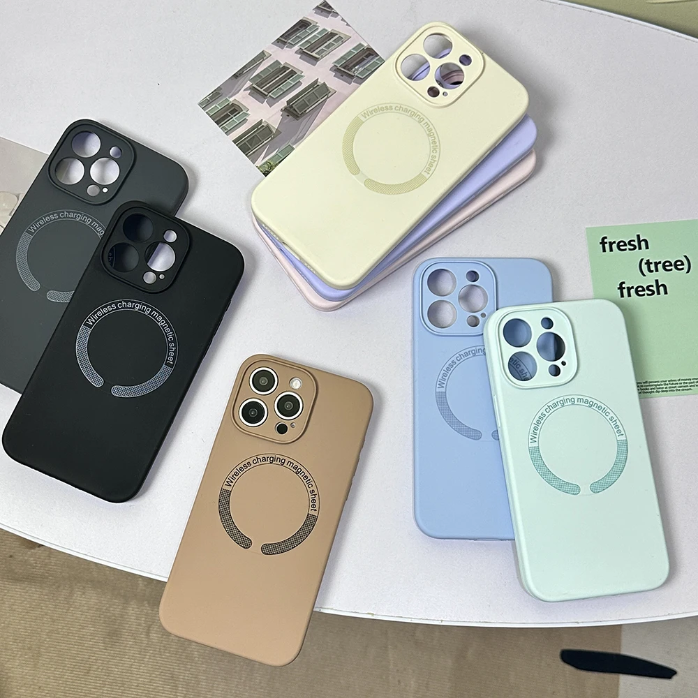 For iPhone 17 Pro Max Case Precise Cutout Magnetic Liquid Silicone New Shockproof Premium Protective Cover with iPhone 16 15