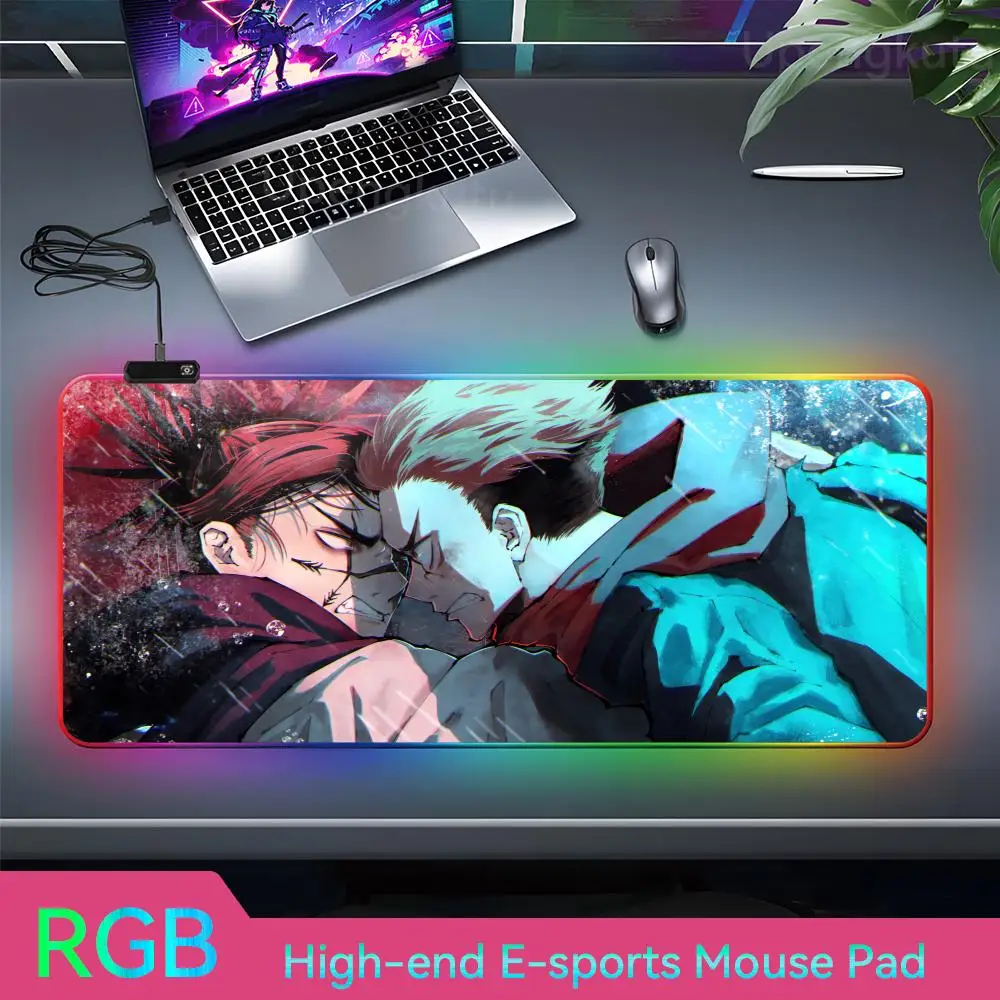 C_choso Size For Game Player Desktop PC Computer Laptop   Home Computer Mousepad Pad RGB LED Lamp Card Playmat Anime Desk Mat