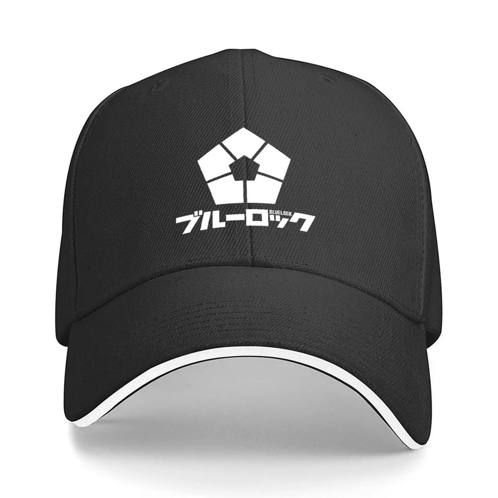 

Blue Lock Anime White Logo Baseball Cap hard hat Golf Icon golf hat genuine Men Golf Wear Women's