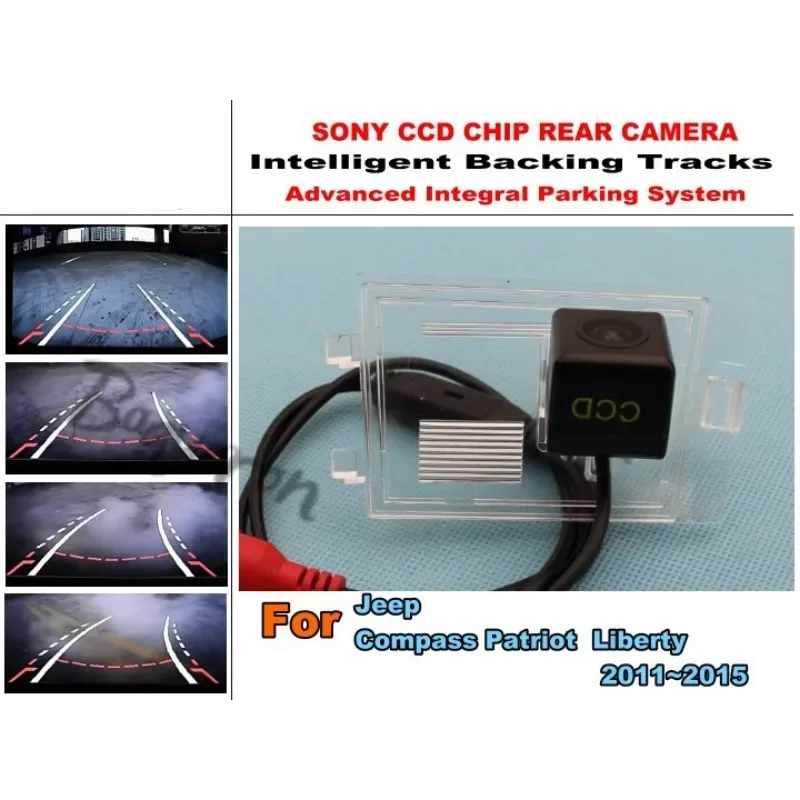 For Jeep Compass / Patriot / Liberty  2011~2015 Car Reverse Rear Camera imports HD CCD Parking Assistance Tracks Module