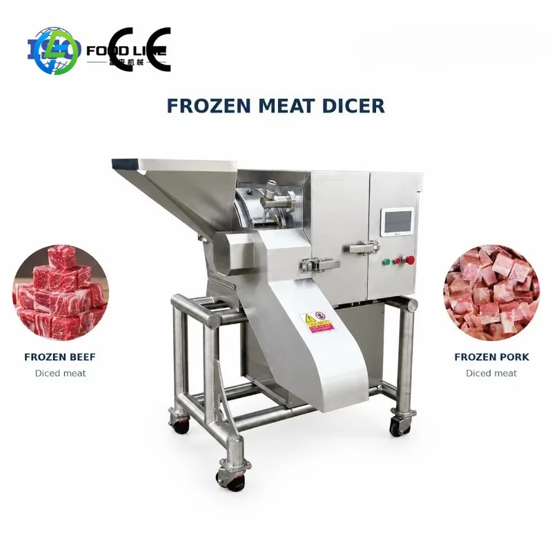 Customized Meat Dicing Machine Multifunctional Meat Cutting Machine for Frozen and Fresh Beef Pork Chicken Cube Cutting