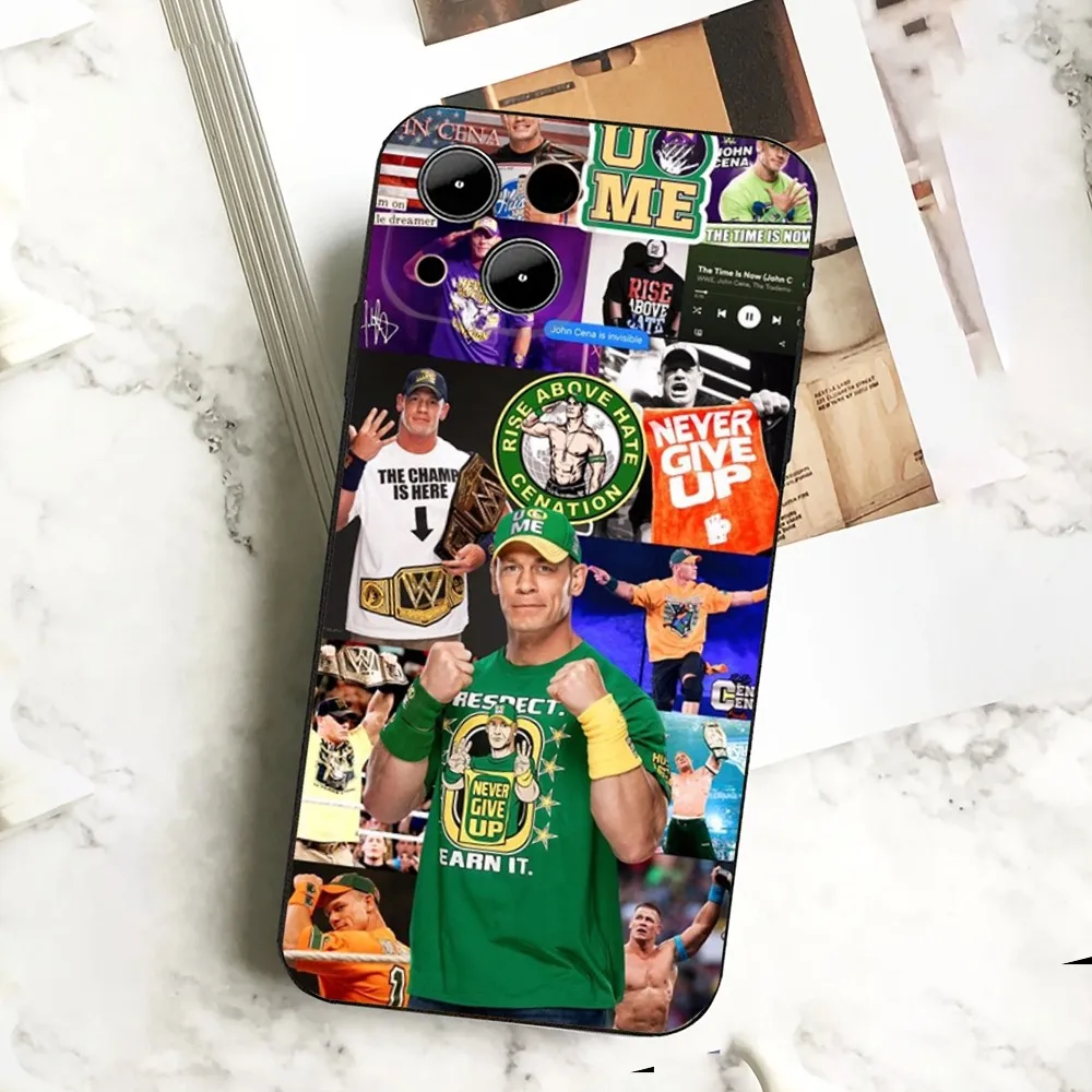 John Cena Wrestling Star Actor  Phone Case  For IPHONE 15,13,14,12,Mini ,11, Xr, X ,Xs Pro Max 8, 7 Plus Back Cover image 4