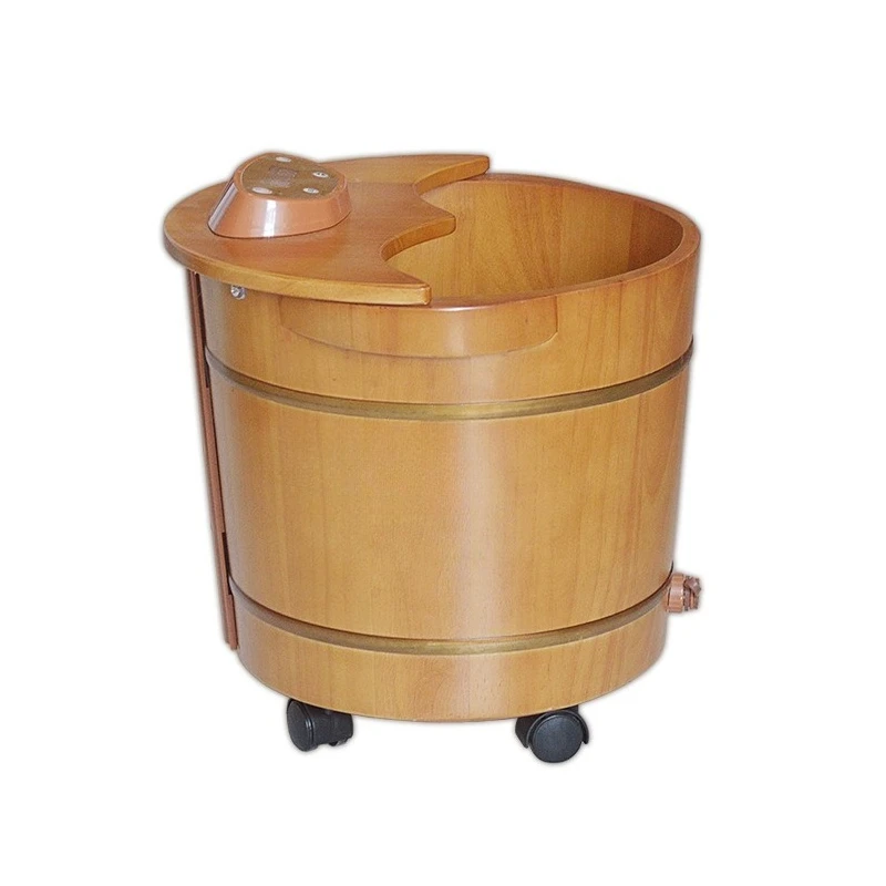 

Foot bucket Household electric heating constant temperature calf foot bath bucket bath tub Bubble surf bath oak