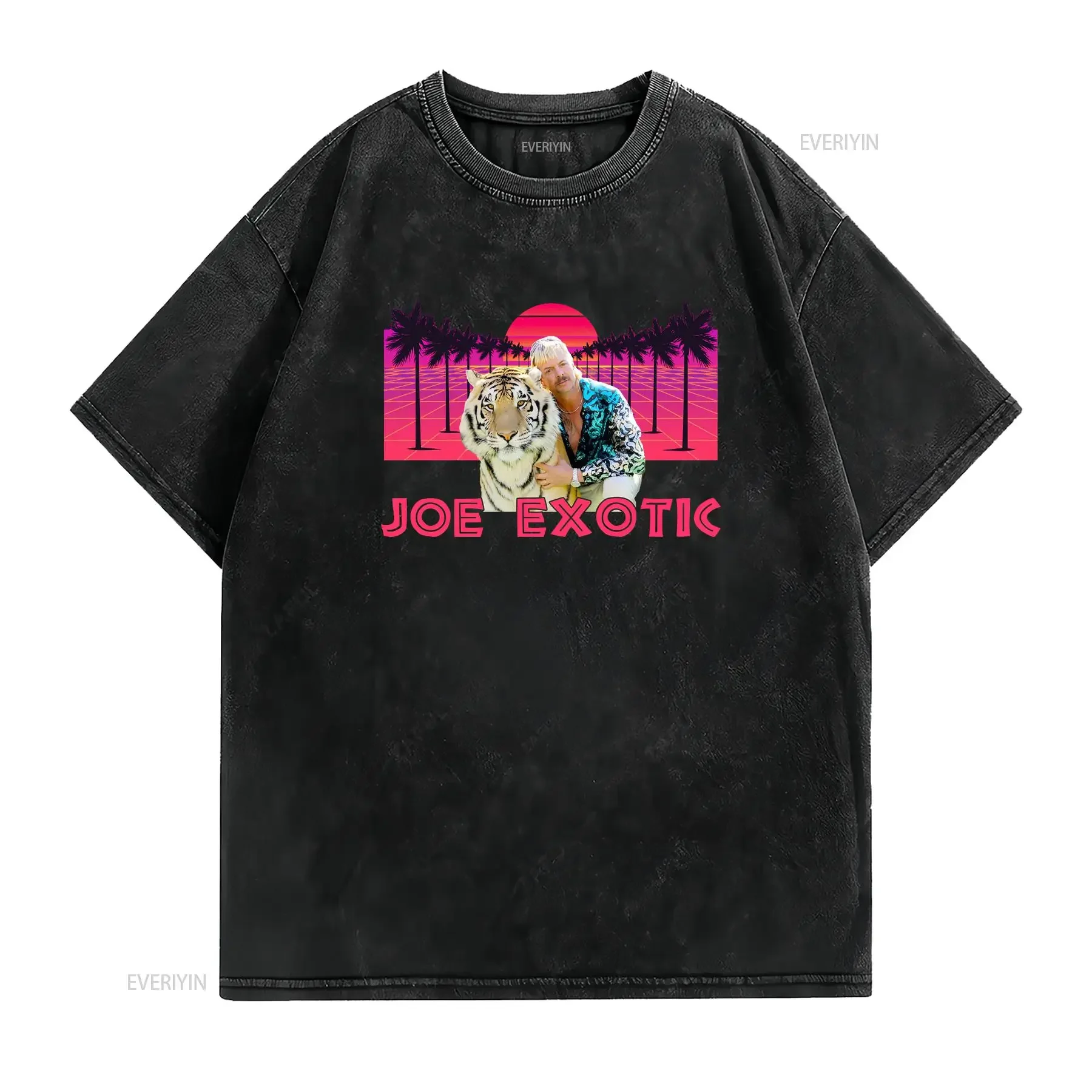 JOE EXOTIC MENS T SHIRT TEE FUNNY COOL TIGER KING WILD ANIMALS FASHION TOP NEW vintage Washed designer clothes Breathable