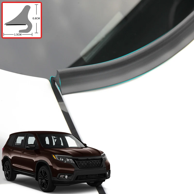 

For Honda Passport 2019-2022 Car Rubber Seal Strip Windshied Spoiler Filler Protect Edge Weatherstrip Strips Sticker Accessories