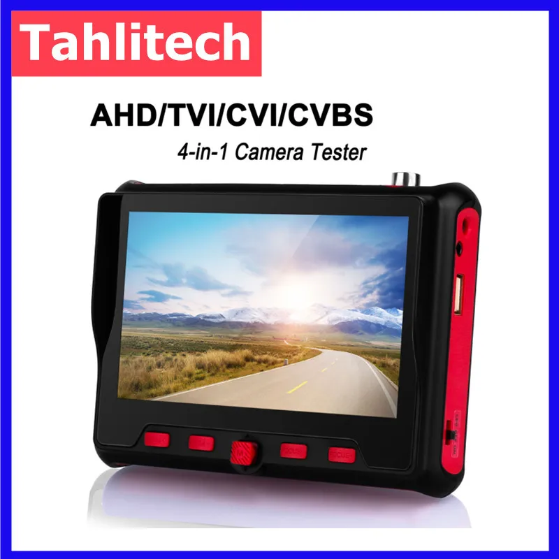 5Inch CCTV Tester 8MP AHD TVI CVI CVBS Support VGA and HDMI Input Analog Cftv Testers CCTV Monitor Camera Video Tester