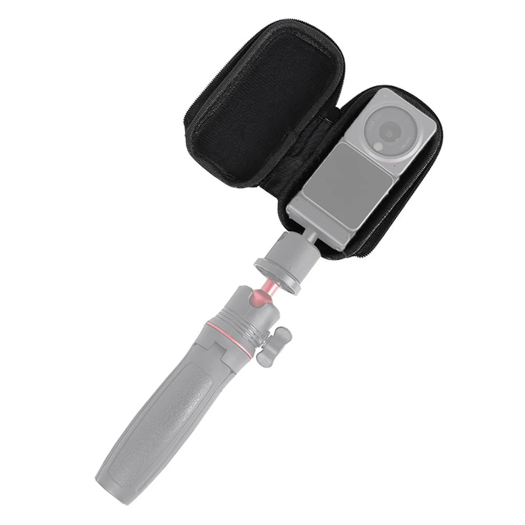 Action 2 Mini Fall Lagerung Tasche für DJI Action2 Kamera Durchführung Tragbare Box Kompatibel mit Selfie Stick Stativ Zubehör