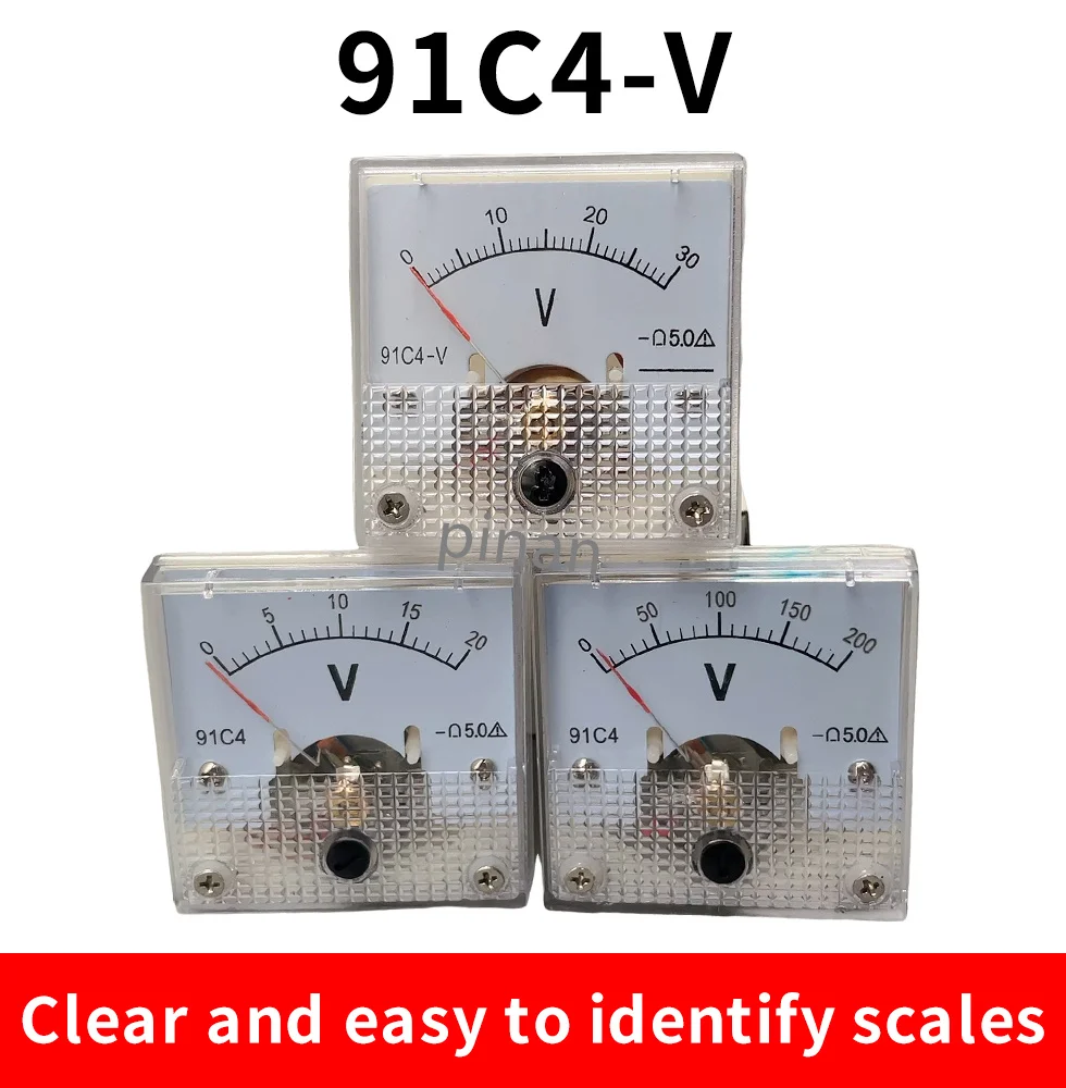 

91C4 Аналоговый амперметр постоянного тока 1A 2A 3A 5A 10A 20A 30A 50A 100A 200A 300A 500A панельный механический указатель тип амперметр измеритель тока