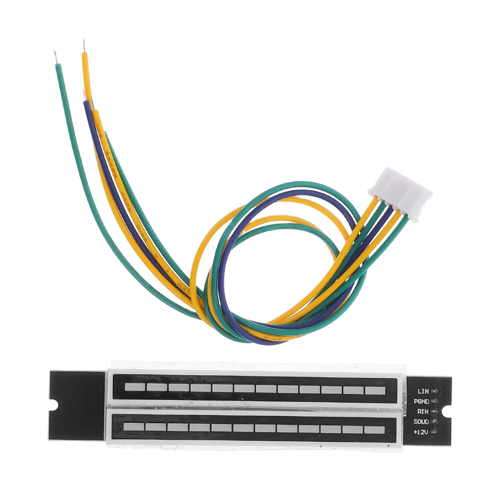 1Set المزدوج 12 بت LED مؤشر الصوت ضوء قابل للتعديل سرعة الموسيقى الطيف مؤشر المستوى للاستوديو المنزل Dj تحذير ضوء #5