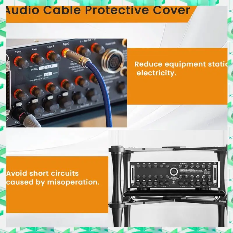 3C Electron 10 Uds tapa antipolvo protección antioxidante señal Cable de Audio cubierta protectora para Balance Canon XLR RCA, 10 Uds tapa antipolvo