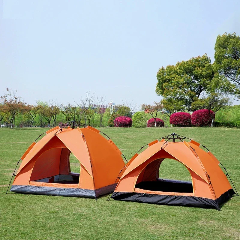 Outdoor tent camping thickened, fully automatic, quick opening, camping beach, sun protection, rain proof, portable and foldable